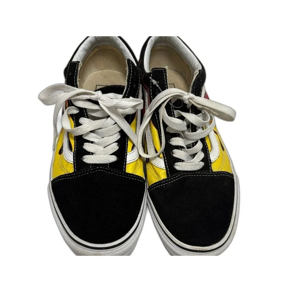 Vans Black and Yellow Classic Sneakers